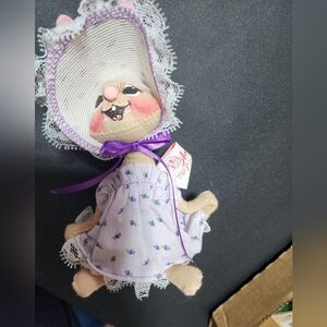 ANNALEE EUC VINTAGE EASTER BUNNY WITH BONNET